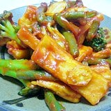 ありあわせの野菜で！高野豆腐のケチャップ炒め